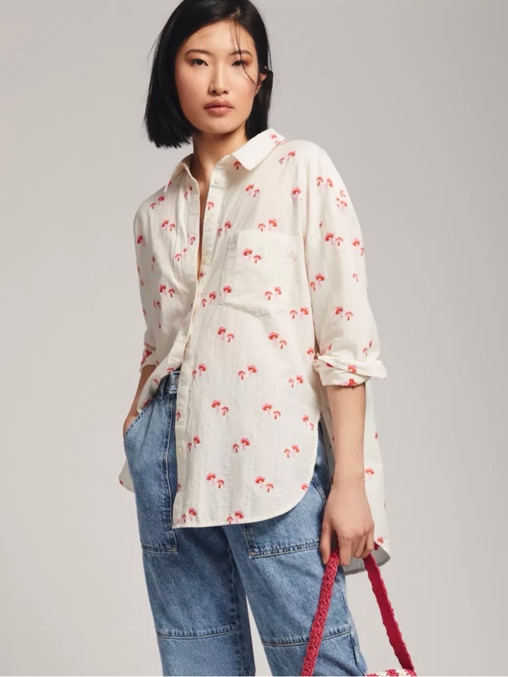Anthropologie Bennet Buttondown Shirt:
Printed Edition